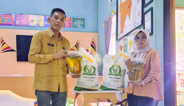 184 KPM di Kubang Tangah Terima Bantuan Pangan Februari–Maret 2026, Warga Bersyukur Kebutuhan Pokok Terbantu