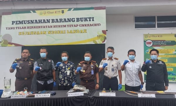 Pemusnahan Barang Bukti 27 Perkara, Komitmen Transparansi Hukum
