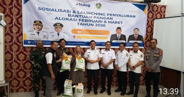 Bantuan Pangan Mulai Disalurkan di Landak, TNI dan Pemda Kawal Distribusi