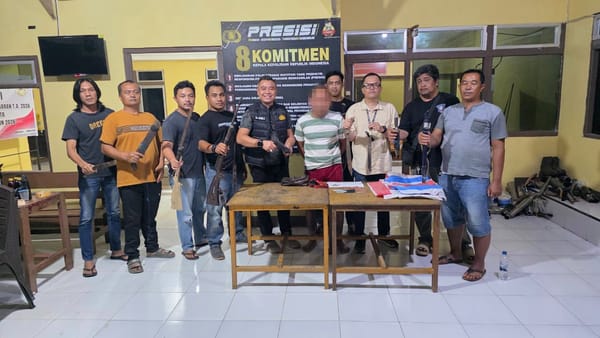 Pendatang Bersenjata Teror Petani Sawit di Ketapang, Polisi Sita Senpi Rakitan dan Parang