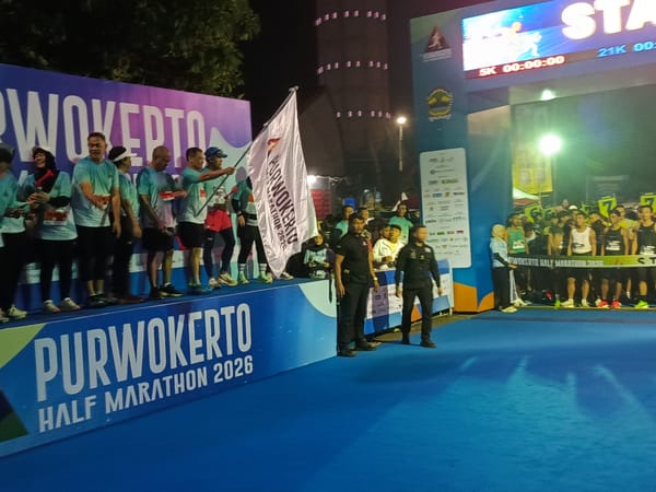 Dari Gubernur Sekda Bupati Ikut Berlari pada  Purwokerto Half Marathon 2026