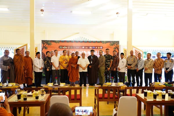 Danrem 072/Pamungkas Hadiri Pelepasan Rombongan Bhikkhu Indonesia Walk for Peace 2026