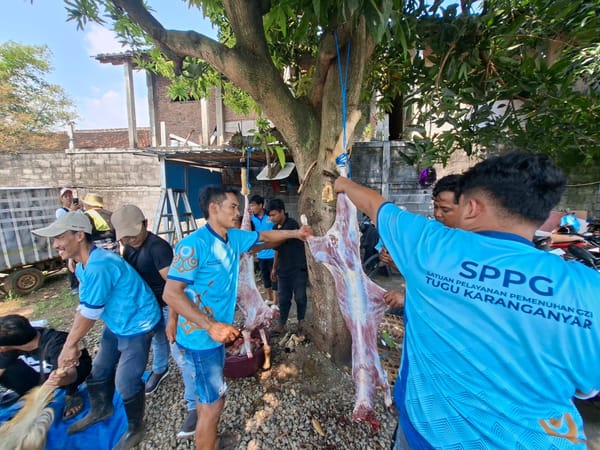 Hangatkan Idul Adha, Dapur SPPG Tugu Salurkan Daging Kurban untuk Ribuan Warga