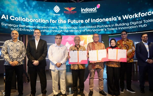 Teken MoU dengan Wadhwani dan Indosat, Kemenaker Perkuat Ekosistem Ketenagakerjaan
