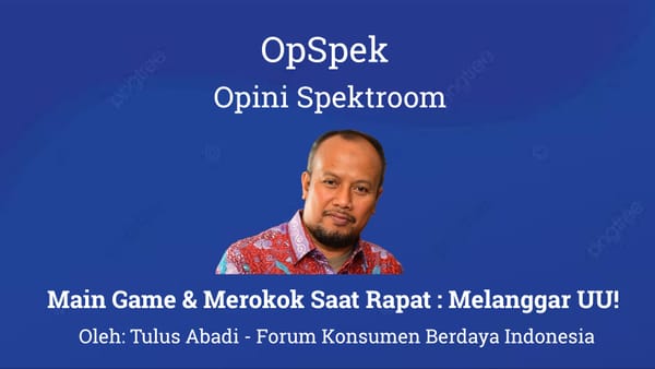 Main Game & Merokok Saat Rapat : Melanggar UU!