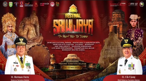 Untuk Ke 6 Kalinya, Festival Sriwijaya Menjadi Bagian Dari 125 Karisma Event Nusantara 2026