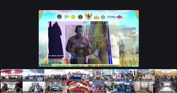 Polda Lampung Ikuti Panen Raya Jagung, Wujudkan Swasembada Pangan Nasional