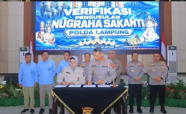Setmilpres RI Lakukan Verifikasi Usulan Penganugerahan Tanda Kehormatan Nugraha Sakanti Polda Lampung
