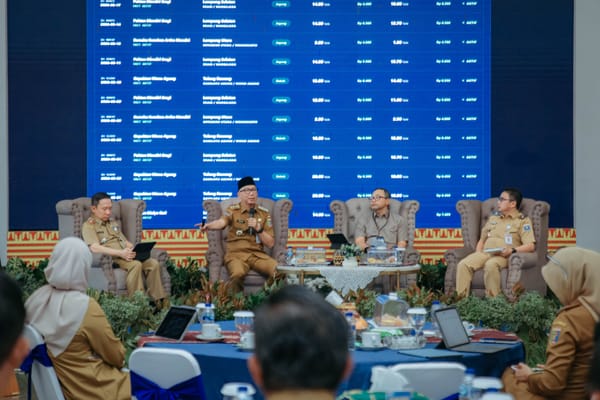 Gubernur Mirza Pimpin High Level Meeting Tim Percepatan dan Perluasan Digitalisasi Daerah Provinsi Lampung