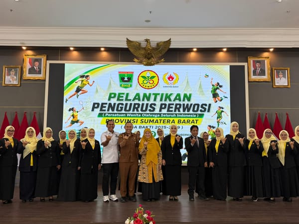 Perwosi Sumbar Resmi Dilantik, Siap Perkuat Prestasi Atlet Perempuan Menuju PON NTT-NTB