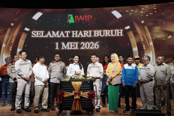 Gubernur Maluku Utara Hadiri Hari Buruh, IWIP Apresiasi 519 Karyawan Terbaik