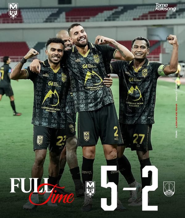 Malut United Kalahkan Persis Solo 5-2  di Stadion Jatidiri Semarang