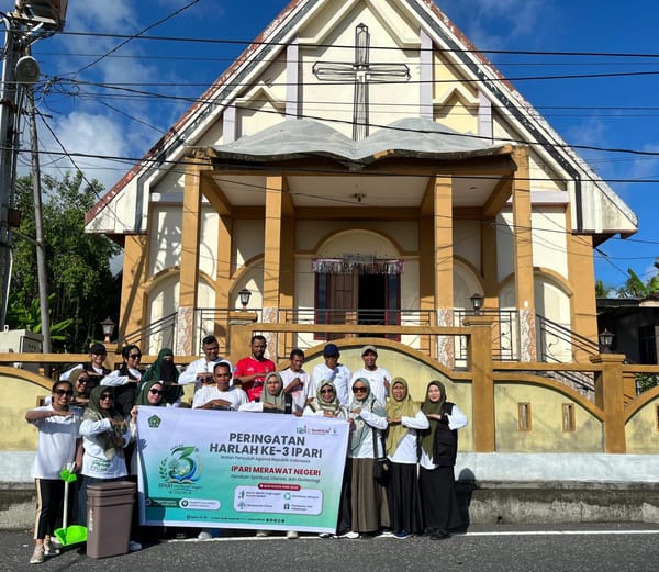 Usung Tema IPARI Merawat Negeri, PD IPARI Kota Ternate Gelar Aksi Bersih Rumah Ibadah