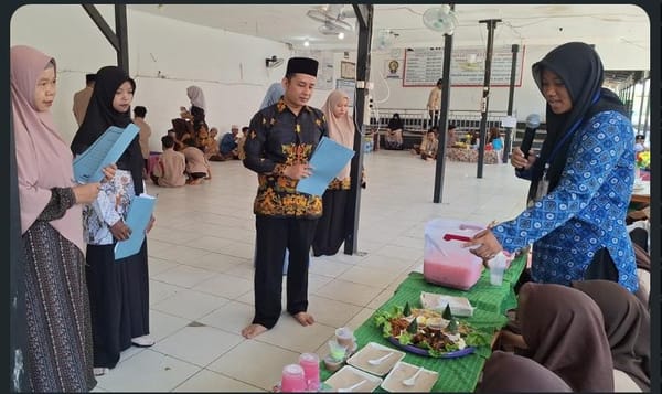 Ujian Praktik Syariah Masak Jadi Ajang Kekompakan Siswa Kelas IX MTs Terpadu Berkah
