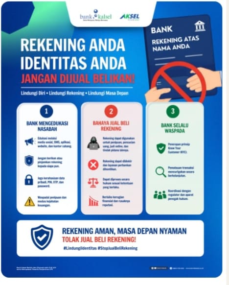 Bank Kalsel Ingatkan Nasabah Bahaya Jual Beli Rekening