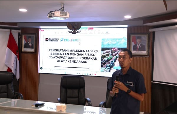 Tingkatkan Awreness K3, Pelindo Regional 3 Sosialisasikan Risiko Blind Spot dan Mobilisasi Kendaraan