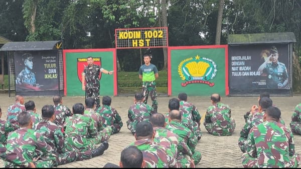 Dandim 1002/HST Ingatkan Anggota Jaga Disiplin dan Nama Baik Satuan