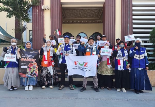 Aksi “Berisik Untuk GLOBAL SUMUD FLOTILLA” Oleh Forum Zakat Kalimantan Selatan