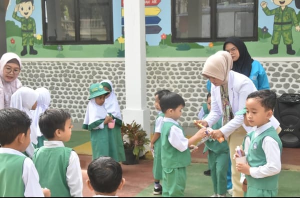 Yayasan Kartika Jaya Kodim 1002/HST Gelar Edukasi Kesehatan Gigi dan Tumbuh Kembang Anak