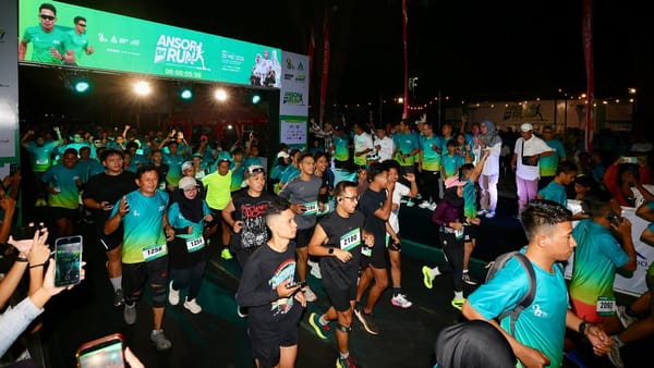Ratusan Pelari dari Berbagai Daerah Ikuti Ansor Night Fun Run Banyuwangi