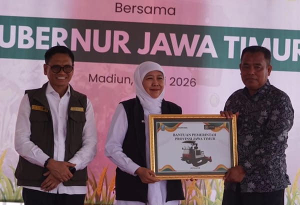 Produksi Padi Madiun Masuk Peringkat Atas, Gubernur Jatim Dorong Alsintan Modern untuk Regenerasi Petani
