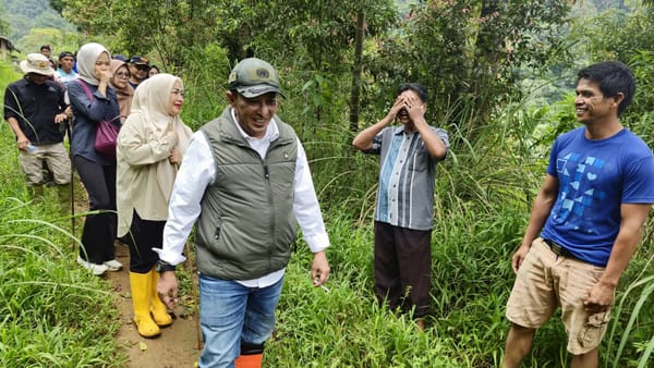 Antisipasi Banjir Susulan, Bupati Tanah Datar Tinjau Sabo Dam Gunung Sago