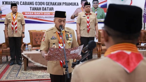 Audy Joinaldy Lantik Pengurus Kwarcab Pramuka Tanah Datar 2026–2031, Fokus Penguatan Generasi Muda dan Pramuka Peduli