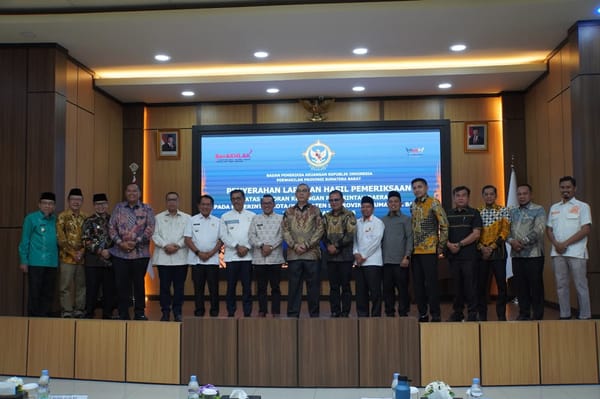 Padang Panjang Raih WTP ke-10 Berturut-turut, Masuk Daerah Terbaik Tindak Lanjut Audit BPK di Sumbar