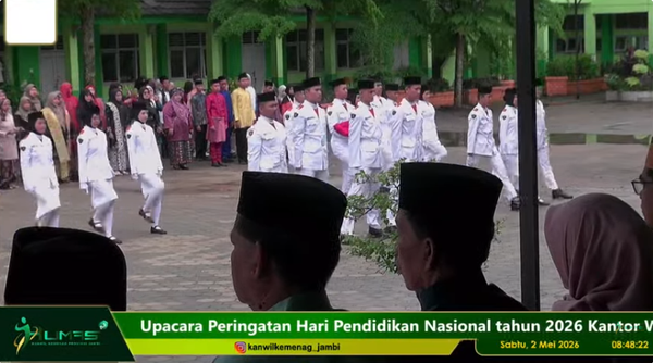 LIVE Upacara Peringatan Hari Pendidikan Nasional tahun 2026 Kanwil Kementerian Agama Provinsi Jambi