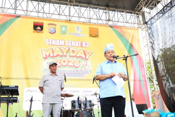 May Day 2026 Pemerintah Hadir, Plt Gubernur Riau Jamin Hak dan Perlindungan Pekerja Terpenuhi