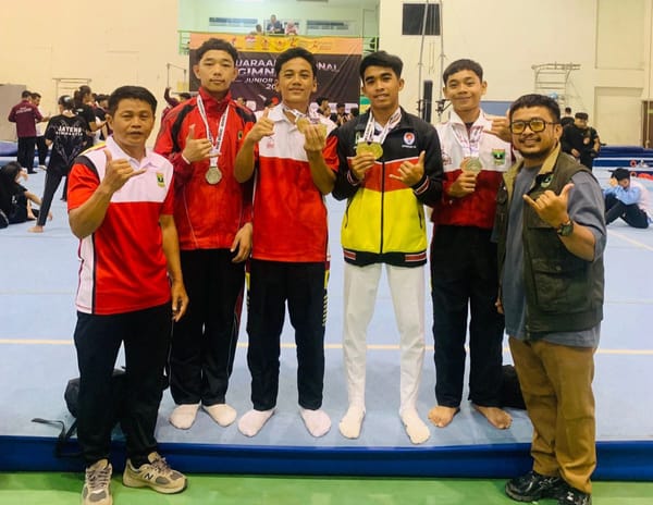 Sumbar Raih 11 Medali di Kejurnas Gimnastik 2026 Bandung