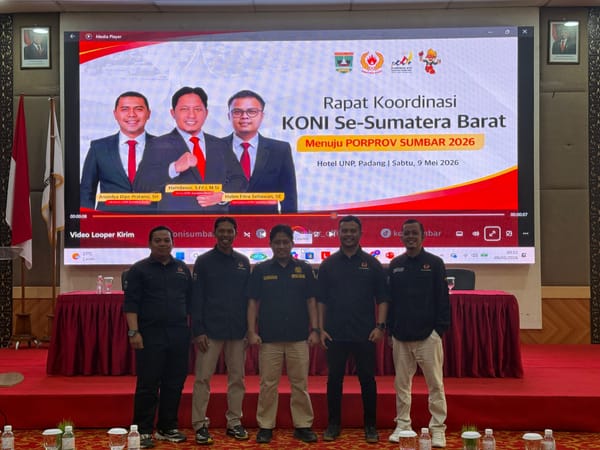 Rakor KONI Sumbar: Porprov 2026 Tetap Digelar, Ditengah Efisiensi Anggaran