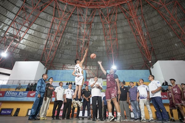 Kejuaraan Riau Pos Honda School Basket Ball League (HSBL) Resmi Pertandingkan di Kuansing