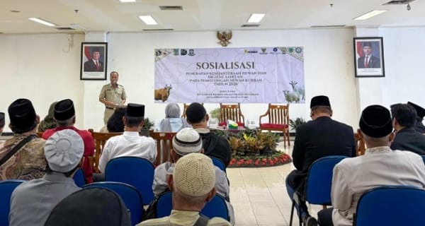Petugas Penyembelihan Hewan Kurban Dibekali Pengetahuan Teknis Terkait Perlakuan Hewan Sebelum Disembelih