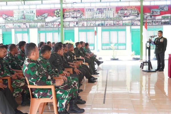 Kunjungi Jeneponto, Brigjen TNI Sugeng Hartono Tekankan Kesehatan dan Keselamatan Prajurit