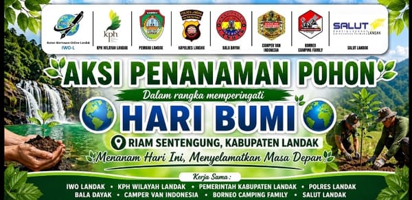 Menanam Harapan di Riam Sentegung, Saat Komunitas di Landak Bersatu untuk Bumi