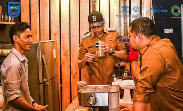 Tinjau Hilirisasi Kopi Arang, Riyanda Putra Dorong Produk Lokal Tembus Pasar Lebih Luas