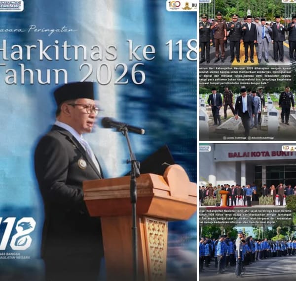 Pemko Bukittinggi Gelar Upacara Harkitnas ke 118 Tahun 2026