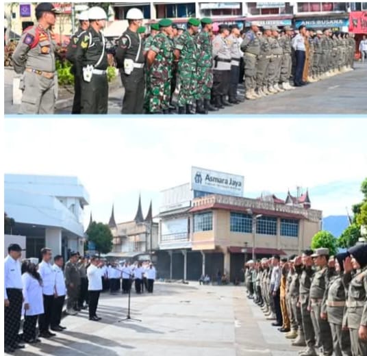 Pimpin Apel SK4, Wako Bukittinggi Tekankan Penegakan Perda di Kawasan Jam Gadang