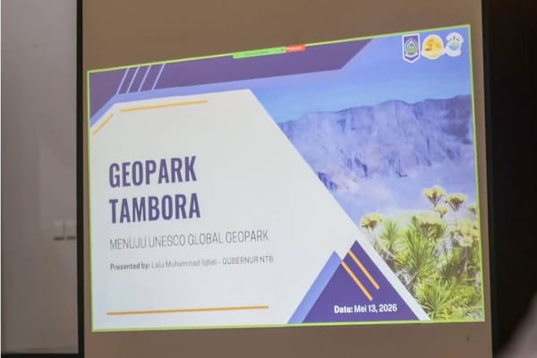 NTB Perkuat Tambora Menuju Geopark Dunia, Teluk Saleh Jadi Penyangga