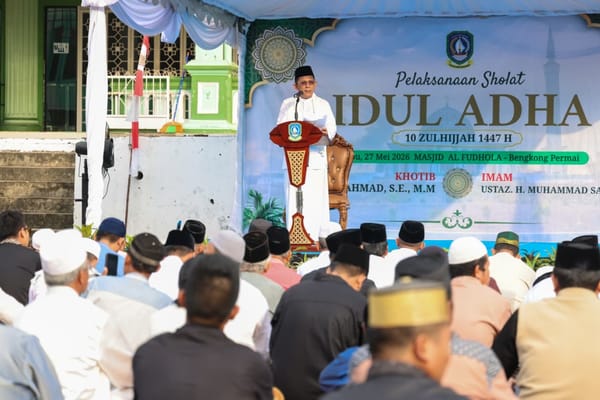 Gubernur Kepri Sholat Idul Adha 1447 Hijriah Sekaligus Bertindak Sebagai Khatib di Batam
