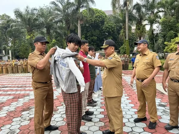 Program Depok Maju Go Global Melepas Lima Pelajar SMA Ke Jepang Untuk Pelatihan.