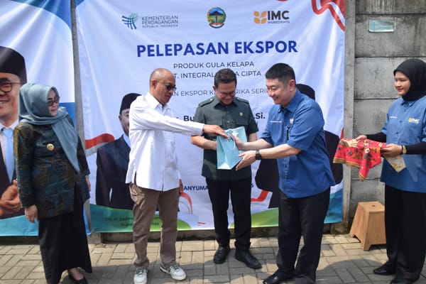 Mendag Lepas Ekspor Gula Kelapa Banyumas ke Amerika Serikat