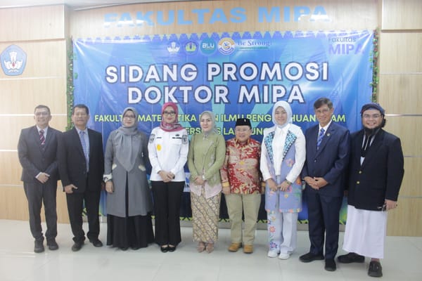 Sidang Promosi Doktor Fakultas MIPA Universitas Lampung: Identifikasi Bakteri Patogen Berbasis Metagenomik NGS-ONT