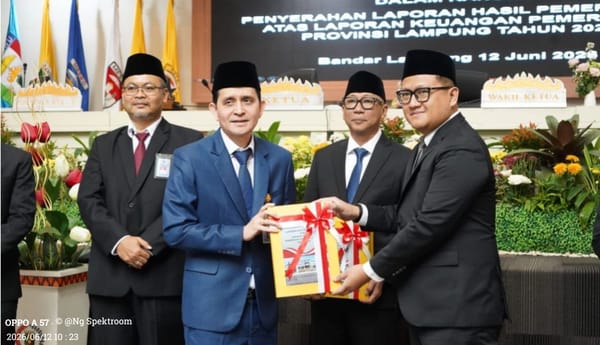 Meski Dapat Opini WTP 12 Kali Berturut-turut, Pemprov Lampung Masih Tinggalkan Hutang DBH