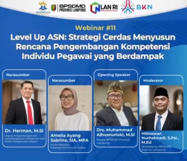 Webinar Strategi Cerdas Menyusun Rencana Pengembangan Kompetensi Individu Pegawai