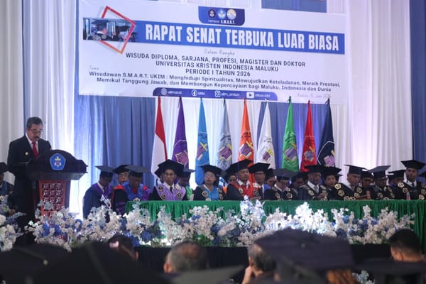 Gubernur Maluku Hadiri Wisuda UKIM, Dorong Lulusan Jadi Agen Perubahan