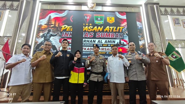 Pemprov dan KONI Sumbar Lepas Dua Atlet Karate, Wakili Indonesia pada Kejuaraan Internasional