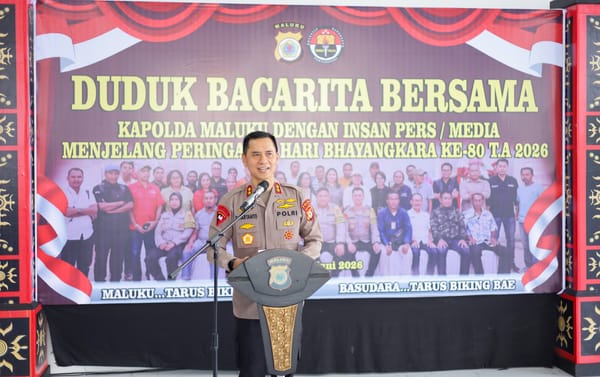 Konflik Sosial di Maluku Turun Drastis, Kapolda Maluku: Pers Jadi Mitra Strategis Menjaga Stabilitas Sosial di Era Disinformasi Digital