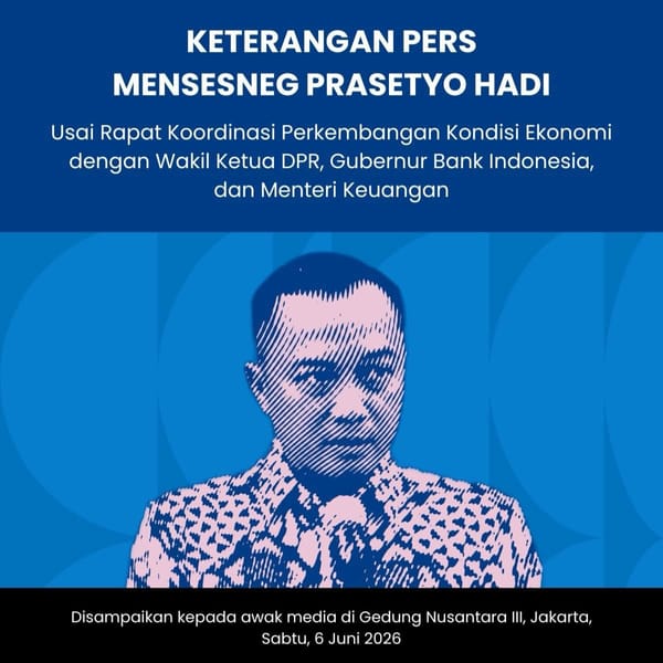 Mensesneg Prasetyo Hadi: Fundamental Ekonomi Indonesia Cukup Kuat